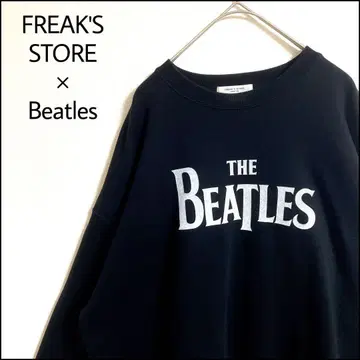 FREAK'S STORE 맨투맨 Beatles 블랙 오버 사이즈