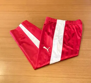 푸마 저지 레드 x 화이트 (바지만) S 사이즈 일본제