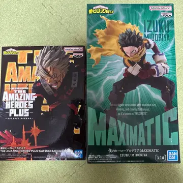 나의 히어로 아카데미아 피규어 2개 세트 데쿠 바쿠고