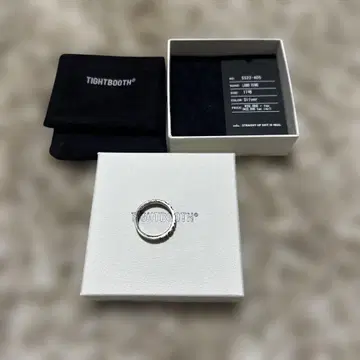 TIGHTBOOTH 로고 실버 반지 17호