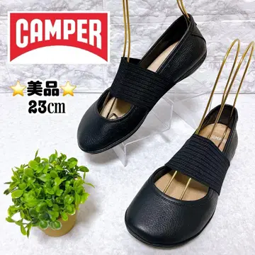 새상품급 캠퍼 CAMPER 라이트니나 플랫슈즈 23cm 블랙