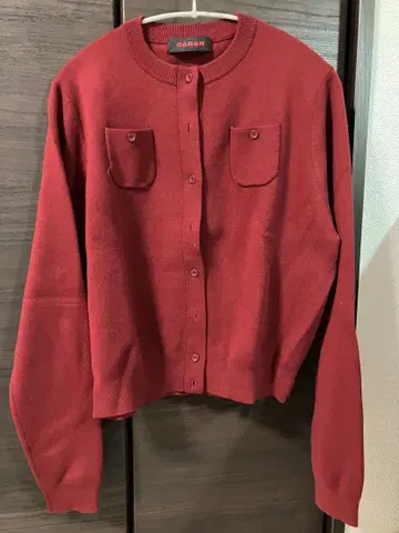 CABaN 와인 레드 가디건 S