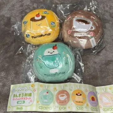 닛코리노 만마루쨩 자수 쿠션 마스코트 ~순카페~ 3종 개별 판매 가능