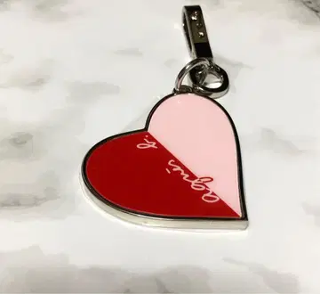 agnes b 에네스베 하트 키링 백참 미사용