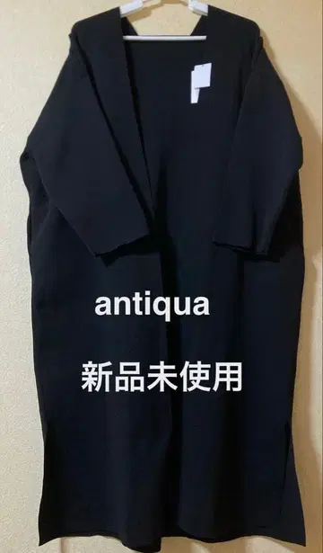 antiqua 블랙 노카라 자켓 F 미사용 새상품