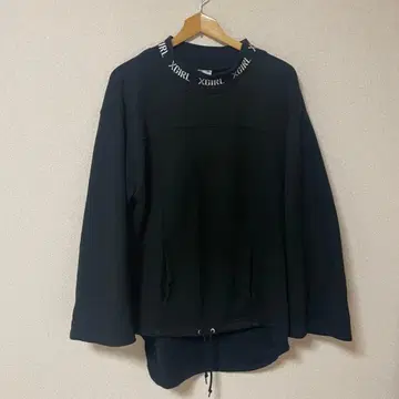 XGIRL 블랙 트레이닝복 드로우 스트링 포함