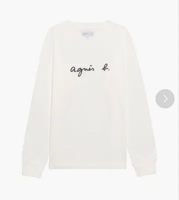 에네스베 긴팔 T셔츠 로고 화이트 컬러