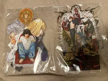 DEATH NOTE BIG 아크릴 스탠드 2종 세트 럭키 캔뱃지 BOX