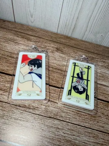 QuizKnock 타로 카드풍 아크릴 참 2개 세트 이자와 타쿠지
