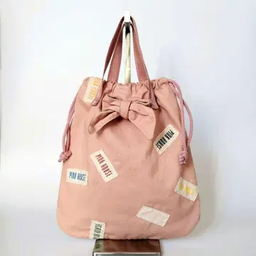 [새상품급] PINK HOUSE 핑크하우스 리본 복조리 토트백