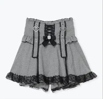 11/9까지 가격 인하 노에미 키라키라 하트 버클 레이스업 치마바지
