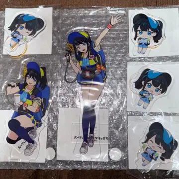 그리드맨 유니버스 드링크 걸 복권 아크릴 스탠드 타카라다 릿카 세트