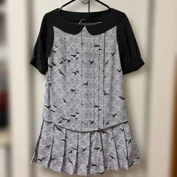 케이트 스페이드 셋업 상의&스커트 실크 사이즈 2