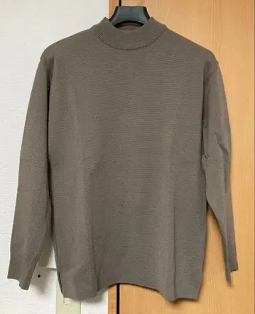 united tokyo 울 밀라노 리브 모크넥 니트 스웨터