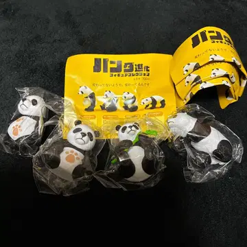 팬더 진화 피규어 컬렉션 가챠 전 4종