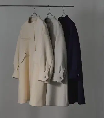 EMMEL REFINES EM 모즈라이크 A라인 코트