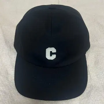 CA4LA C 로고 자수 블랙 야구 모자