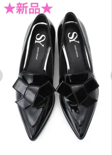 새상품 SY united arrows 로퍼 에나멜 24cm