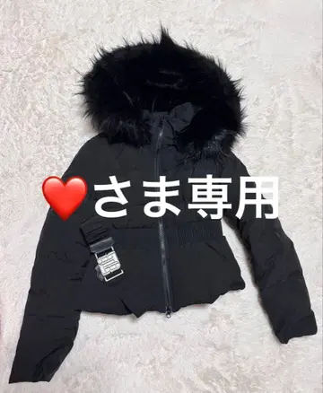 GYDA 퍼 포함 숏 다운 자켓 벨트 포함