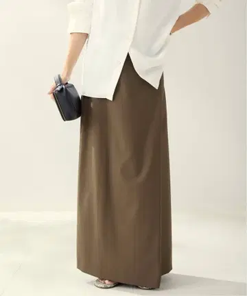 택 포함 새상품 Plage R'IAM WOOSTED 스커트 카키 36