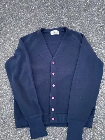 HUNT CLUB 캐나다제 60~70년대 네이비 가디건
