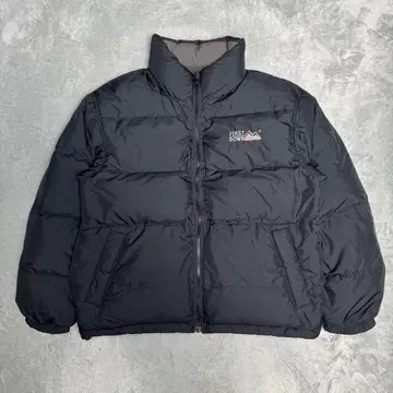 FIRST DOWN USA 다운 자켓 리버서블 블랙 그레이