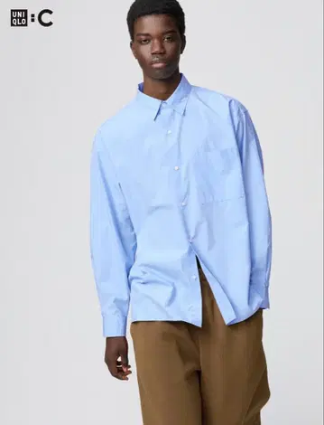 [택 포함 새상품] 완판템 유니클로C 브로드 오버사이즈 셔츠