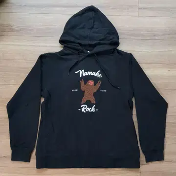 [ graniph 그라니프 ] 나무늘보 자수 풀오버 후드티 XL 블랙