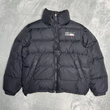 FIRST DOWN USA 다운 자켓 리버서블 블랙 메탈