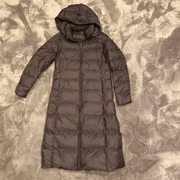 울트라 라이트 다운 S 그레이 롱 코트