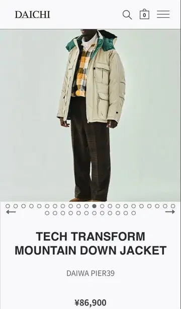 DAIWA PIER39 DOWN JACKET