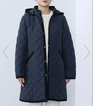 BEAMS HEART 네이비 퀼팅 자켓 S