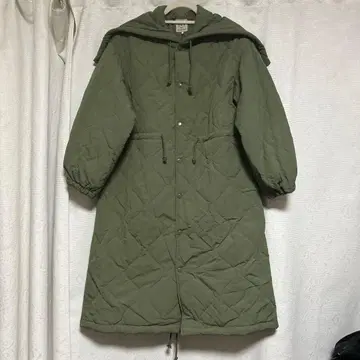 사만사 모스모스 퀼팅 스노우 코트 (그린)