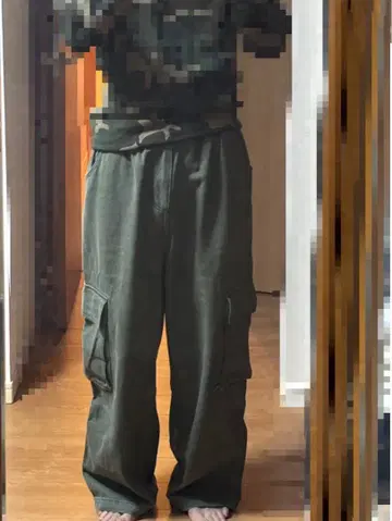 카고 팬츠 올리브 그린