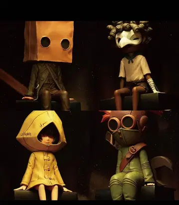 리틀 나이트메어 모니터 탑 피규어 식스 & 얼론 & 모노 & 로우