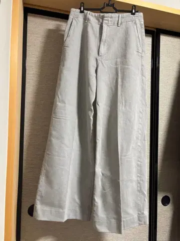 유니클로 와이드 트라우저 진 04 GRAY XL