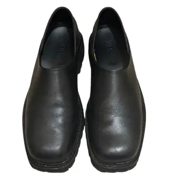 ZARA 자라 블랙 가죽 신발 슬립온 비브람 밑창 27cm