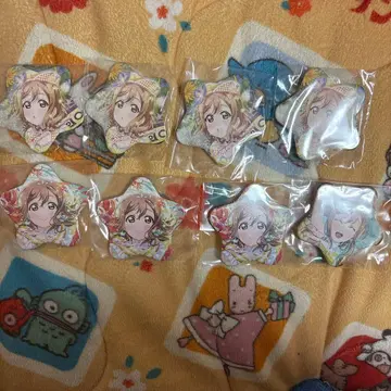 러브 라이브 선샤인 Aqours 쿠니키다 하나마루 별 캔뱃지 8개 세트