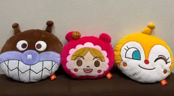 호빵맨 캐릭터 쿠션 3종 세트 호빵맨 키링