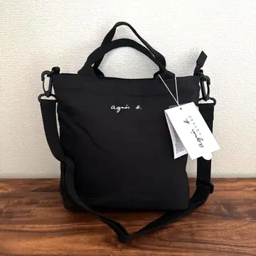 [ 당일 발송 ] 에네스베 agnes.b 숄더백 세로형 블랙