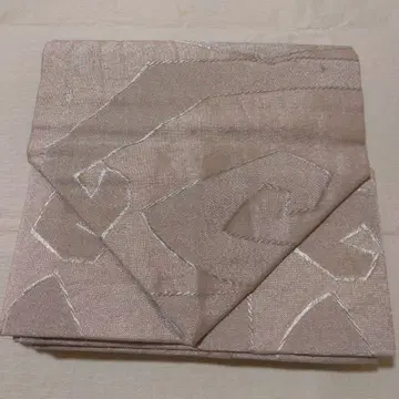 니시진 비단 나고야 오비 앤티크 실버 핑크 베이지 라이트 핑크