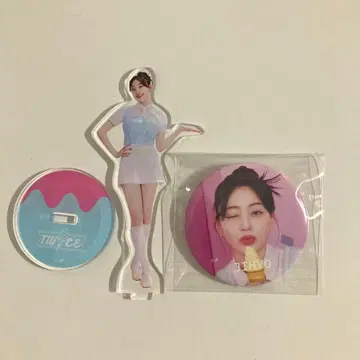 TWICE 지효 아크릴 스탠드 캔뱃지