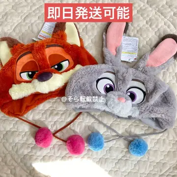 주토피아 닉 주디 팬캡 2개 세트 디즈니