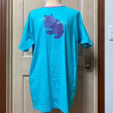 캔디 스트리퍼 고양이 프린트 T셔츠 거의 미사용