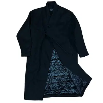 ZARA MAN 자라 울 롱 코트 블랙 검정 안감 퀼팅 M