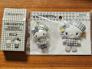 HELLO KITTY 헤어 클립 마스코트 참 2개 세트