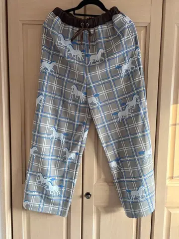 didizizi 자카드 시리즈 말 체크 팬츠