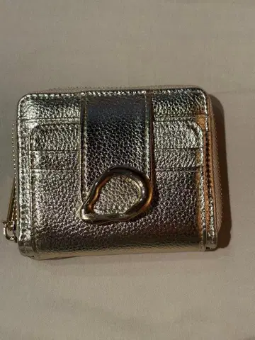 Vin 골드 접이식 지갑 소가죽