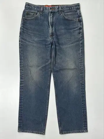 Lea 602 오렌지 탭 블루 스트레이트 데님 허리 84cm