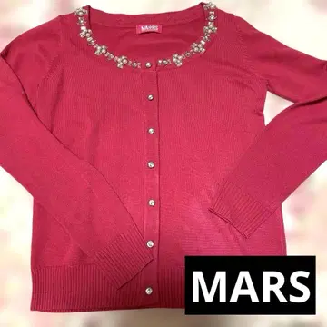 MARS 핑크 가디건 비쥬